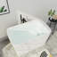 Petite baignoire rectangulaire autoportante 46,85 po x 27,3 po avec drain chromé et trop-plein-106895099