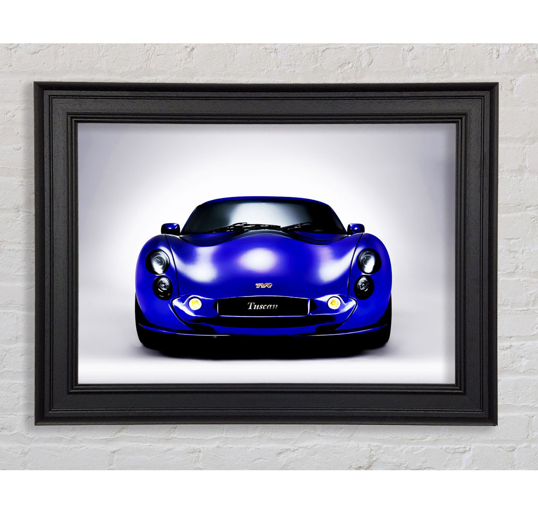 TVR Tuscan Blue Purple Gerahmter Druck