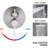 Brushed Nickel Shower Part With 10 Inch Head And Handheld Accessory