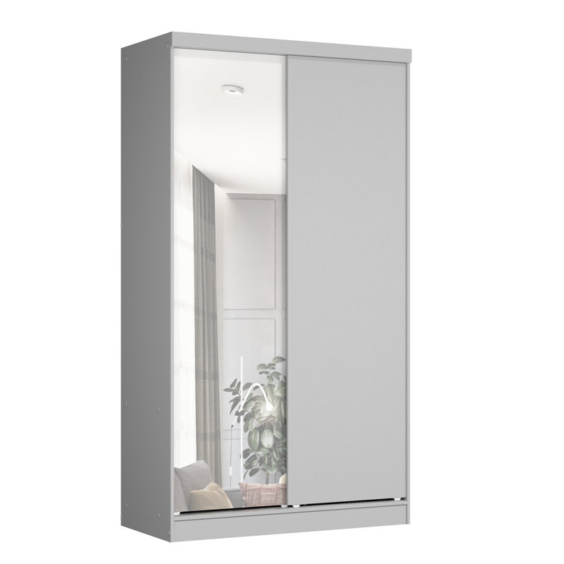 Armoire-penderie Eliason, Gris clair
