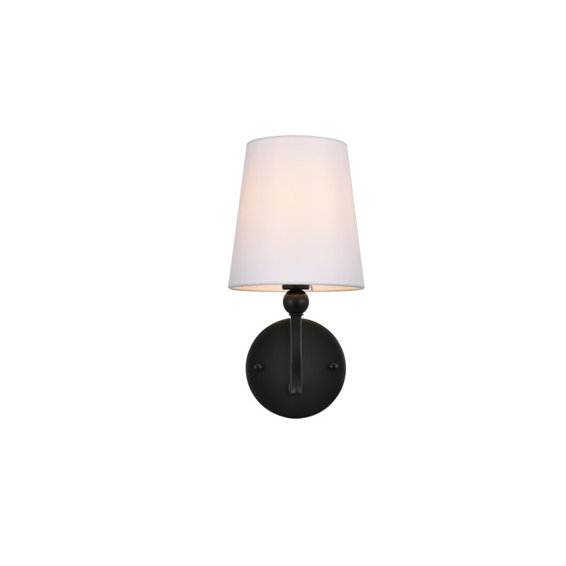 Givan - Lumière de meuble-lavabo à intensité variable, Noir, Une lumière, H 12 po x l 6 po x P 6 po