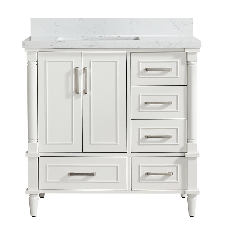 Fully Assembled 36'' Freestanding Single Bathroom Vanity