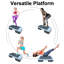 Aérobie ajustable - Plateforme d'exercice avec 4 contremarches pour la maison et la salle de sport-122486694