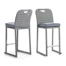 Polyethylene (PE) Wicker Outdoor 28'' Bar Stool with Cushion