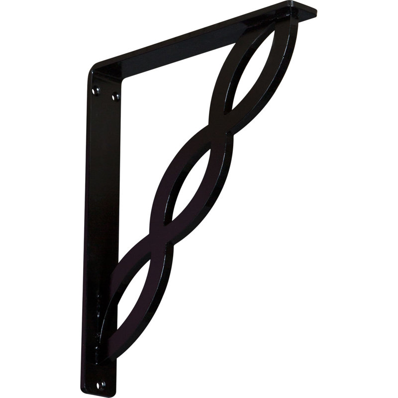 Support en fer forgé Loera, 1,5 po x 12 po