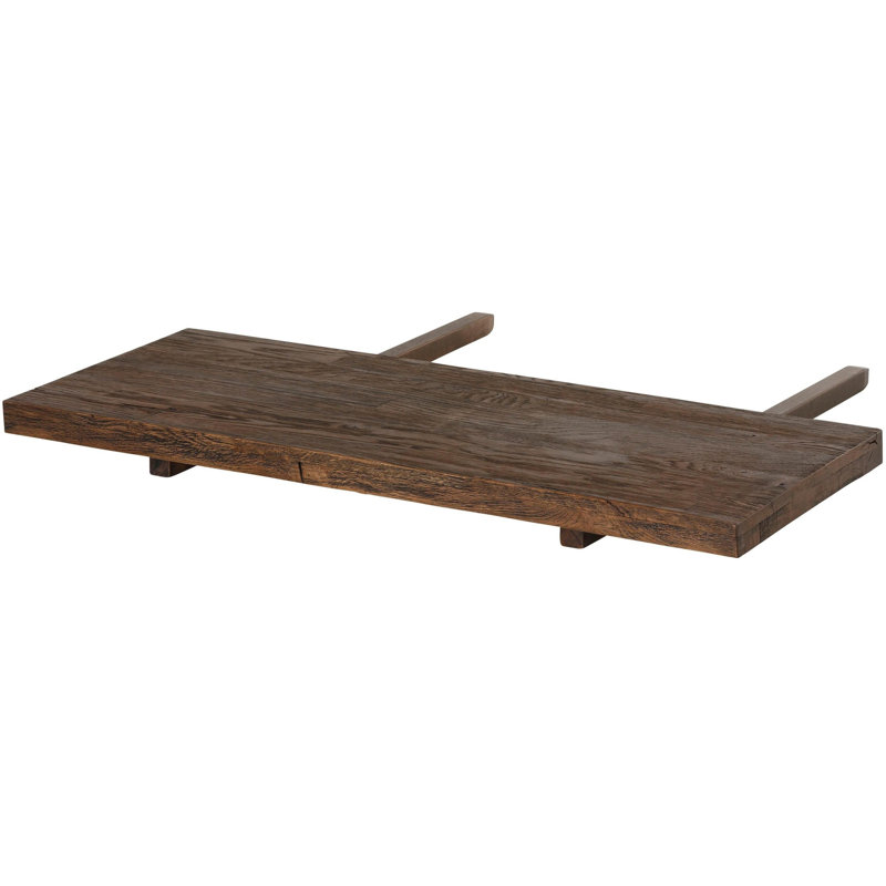 Betty Solid Wood Table Top, Smoked Oak, 4cm H x 100cm W x 40cm D