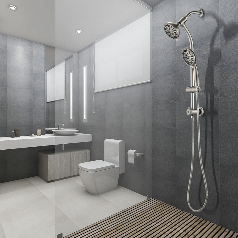 Dual Shower Head 1.8 GPM GPM, Brushed Nickel