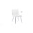 Keava 19" Wide Modern Farmhouse Dining Side Chair in Distressed Leather with Natural Shading-1100826540