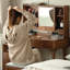 Coiffeuse avec miroir, 4 tiroirs