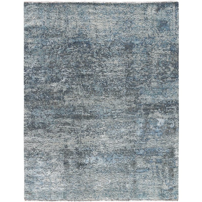 Mystique Abstract Area Rug in Blue, Rectangle 12' x 15'