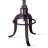 Eamon Swivel Acacia Solid Wood Adjustable Height Counter Stool with Iron Frame