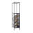 Aslean 15 Bottle Floor Wine Bottle & Glass Rack in