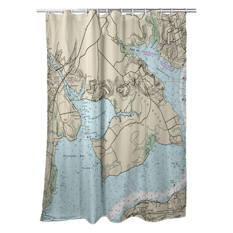 Rideau de douche simple occoquan, va