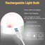 Ampoule sans fil rechargeable à DEL RVB