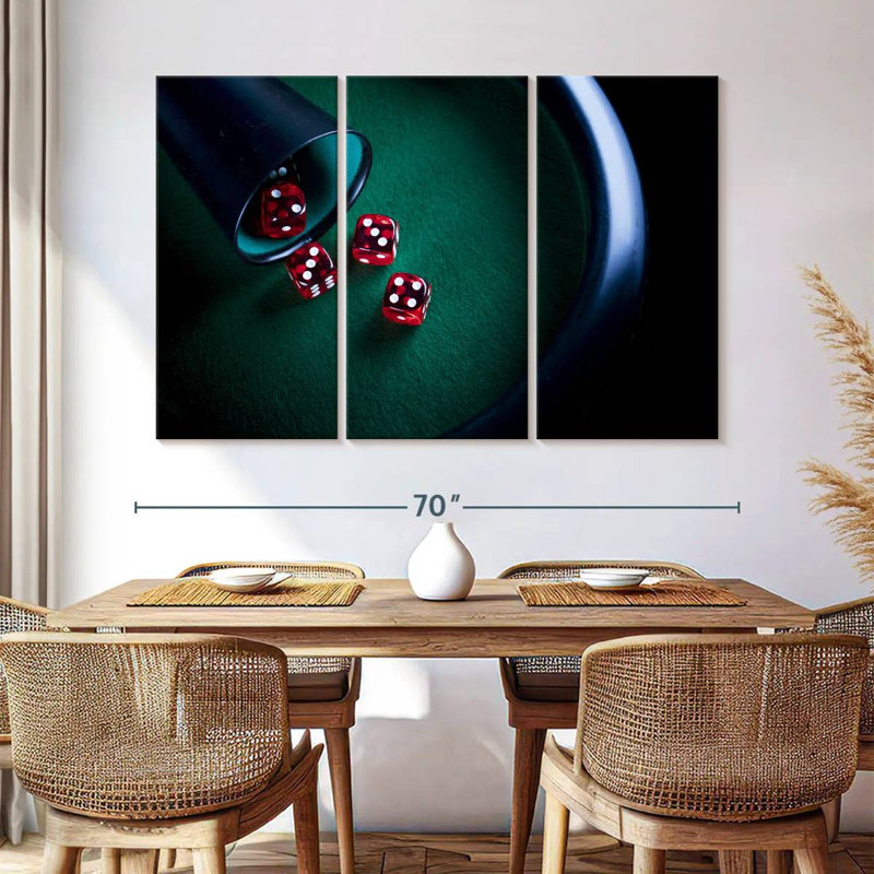Senne Poker Dice, 42" H x 65" W