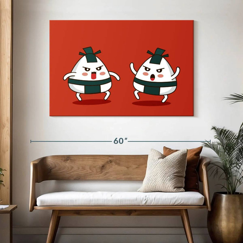 Ketti Sumo Onigiri, 32" H x 48" W