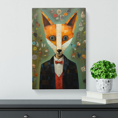 Fox Dadaism - Wrapped Canvas Print