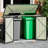 6 ft. W x 3 ft. D Metal Lean-to Garbage Shed