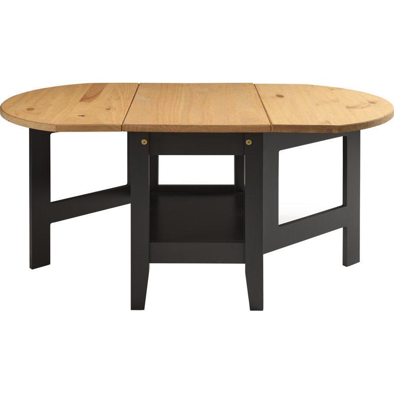 Allbritton Drop Leaf Coffee Table, Black