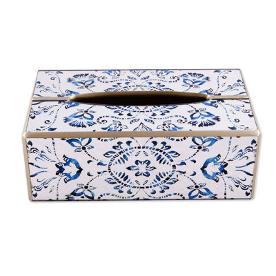 Eddyson Glass Tissue Box Cover