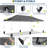 Pop Up Canopy Tent with 5 Removable Sidewalls & PE Windows, Wedding Party Tent Outdoor Waterproof UV50-120245947