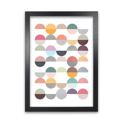 Scandinavian Colourful Circle Art Original - Print