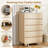 5-Drawer Dresser With Hidden Handles,41.4" H Modern Chest Of Drawers With Deep Drawers，Wood Drawer Organizer For Bedroom, Guest Room, Living Room Or Entryway-1222910060