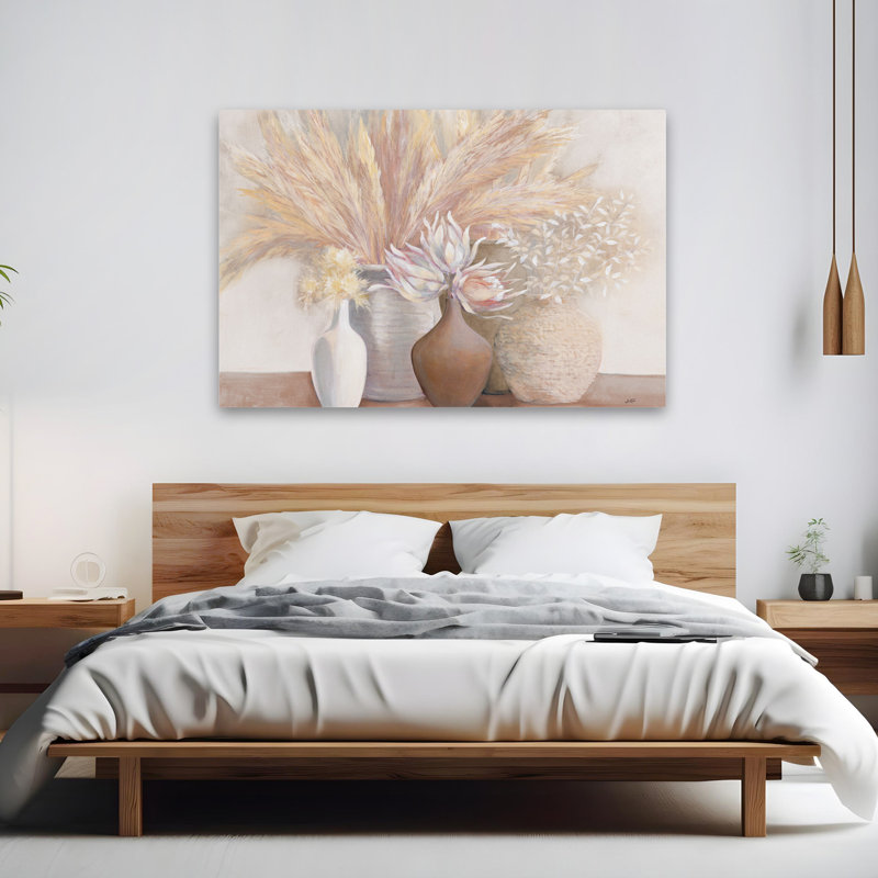 Nature morte, ferme et jardin modernes, H 60 po x l 40 po
