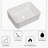 16"x12" White Ceramic Rectangular Bathroom Sink
