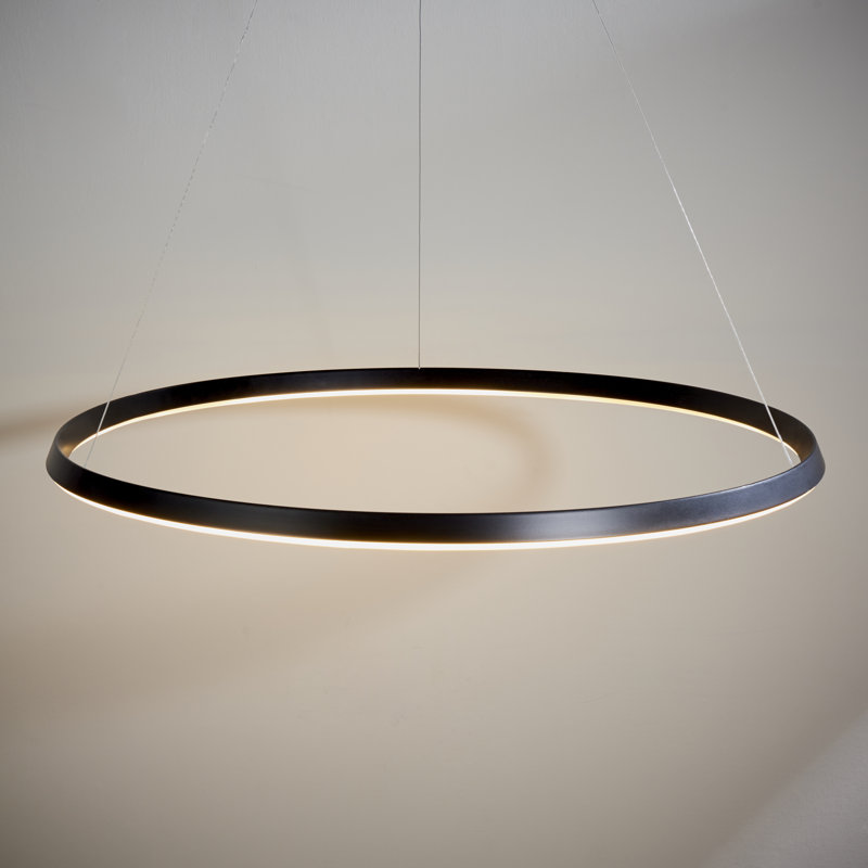 Maryam 1 - Light Geometric LED Pendant, Black