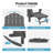HDPE Foldable Adirondack Rocking Chairs with Retractable Ottoman-765421352