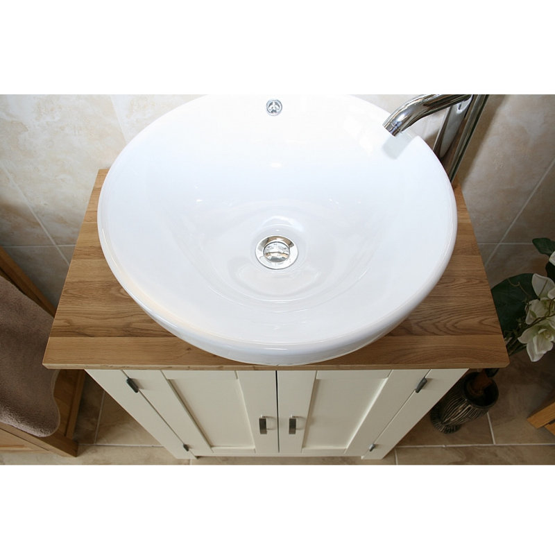 Radnor 650mm Single Bathroom Vanity with Vessel Ceramic Basin