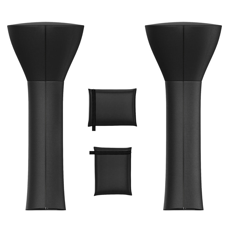 Housse pour chauffe-terrasse Eeast Oak, Noir, noir, noir, noir