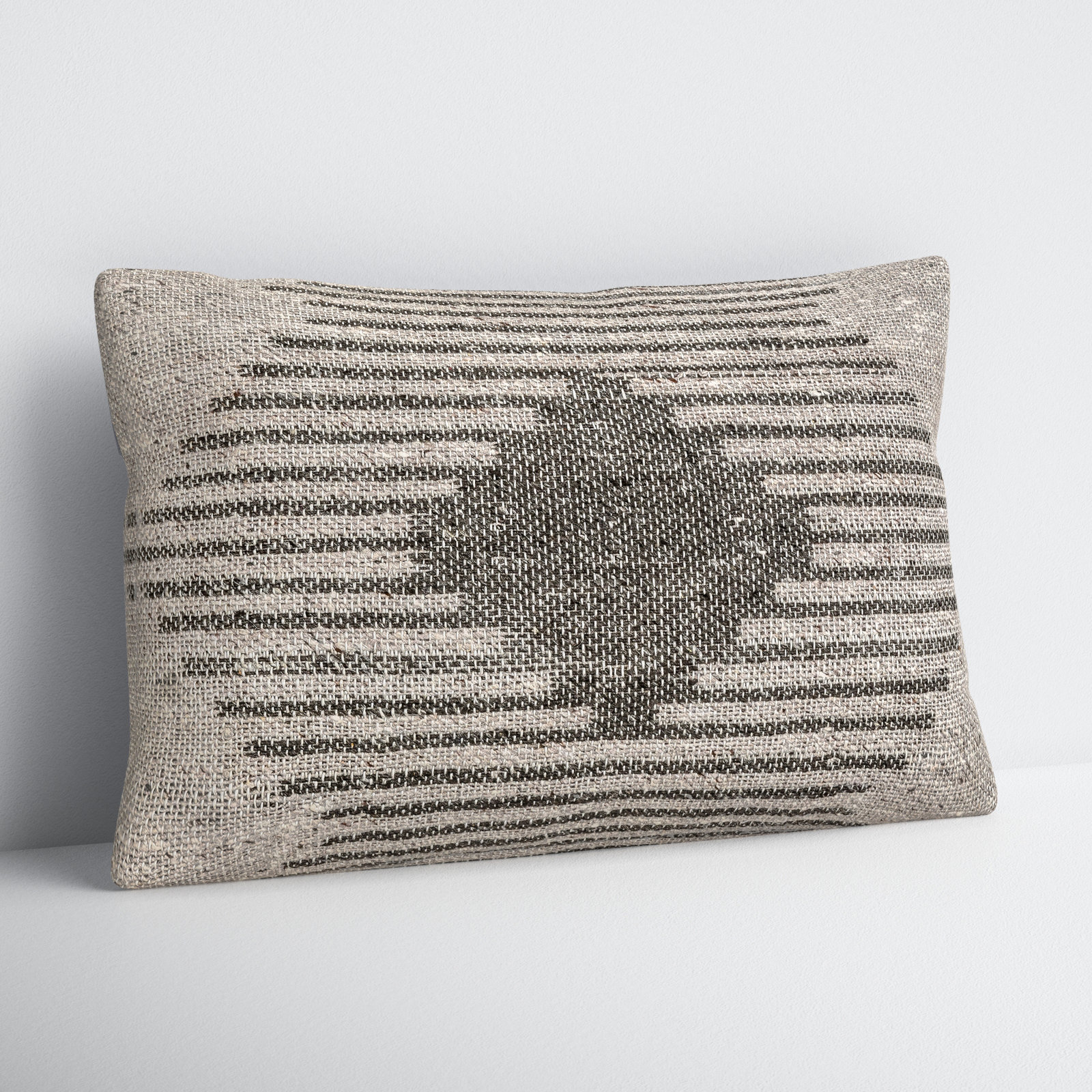 Mahala Geometric Cotton Throw Pillow, Polyester/Polyfill