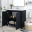 Ensemble de meuble-lavabo simple 36 po avec plateau en résine Adamok