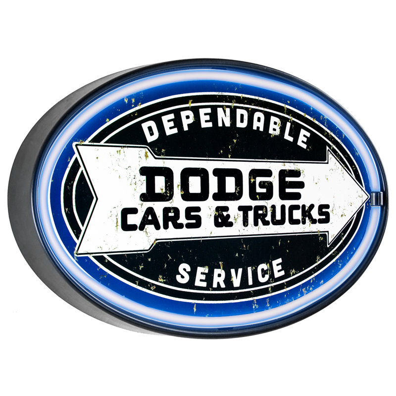 Dodge 9.5'' Transportation Themed Marquee Sign