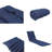 Navy Blue 2PCS Set Outdoor Chaise Lounge Cushion Replacement For Patio Furniture-1617347287