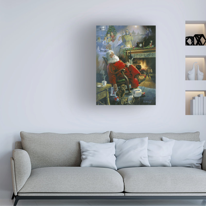 R.J. Art sur toile Mcdonald «Christmas Memories», H 32 po x l 24 po