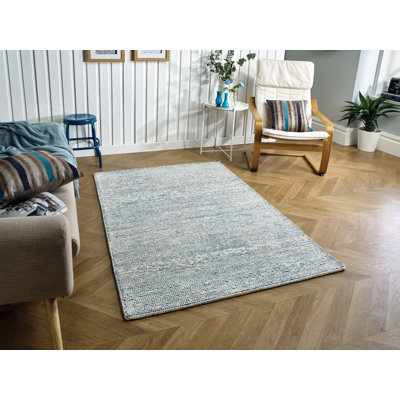Magdaleno Rectangle Wool Hand Woven Dhurrie