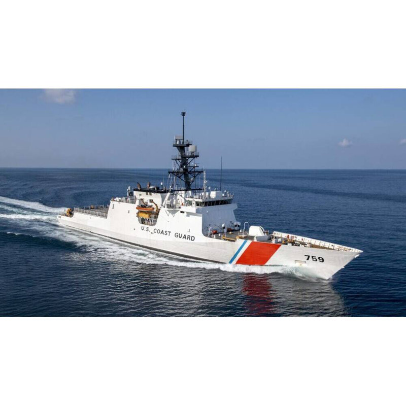 USCGC Calhoun WMSL-759 Ship Model, 10" H x 36" W x 5" D