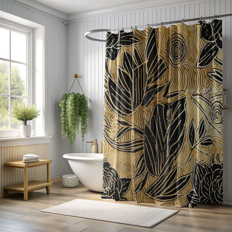 Bold Romance - Premium Shower Curtain, 74"H x 71"W