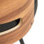 Swivel Upholstered Counter Stool with Metal Frame-2077540170