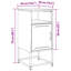 Rahkia 36cm W Steel Bedside Table-1204469735