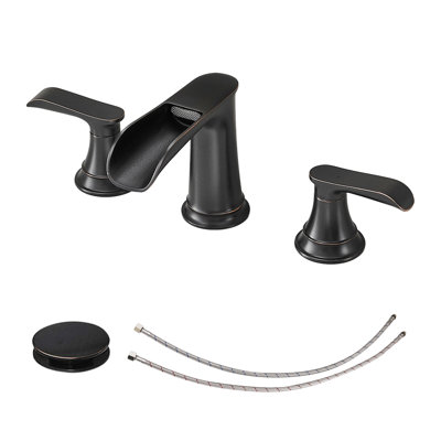 Topcraft Waterfall Double Handle Stainless Steel Bathroom Faucet