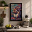 Squirrel Among Flowers Boho - Wrapped Canvas-1512833570-1512833571