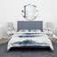 «Abstract Of Dark Blue Clouds VII» - Ensemble de housse de couette moderne - Microfibre de polyester-66390820