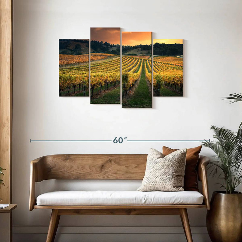 Alvord Golden Australian Vineyard, H 27 po x l 43 po