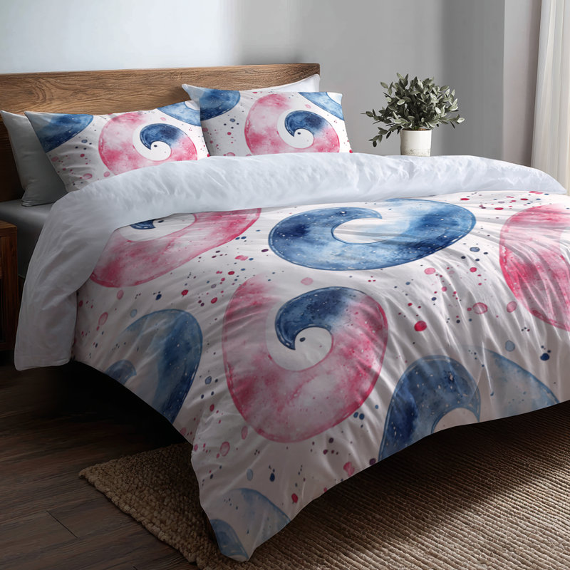 Ensemble de literie et coussins décoratifs 6 pièces Modern Bed, King Comforter + 3 Additional Pieces