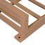 Cadre de lit suspendu en bois d'acacia de taille simple avec balançoire de 16,4 pi pour le jardin, la cour arrière, naturel Topmat-1570113266