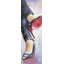 «Crossed Legs and High Heels - Blue Woman», reproduction d'art encadrée